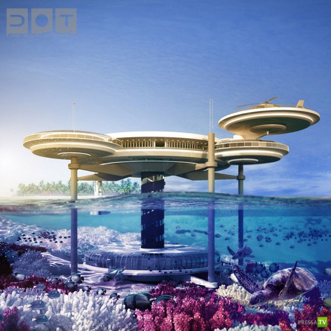 Уникальный подводный отель в Дубае ... (10 фото)