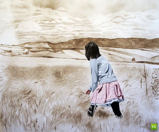 "Пыльные" картины Эллисон Кортсон... (8 фото)