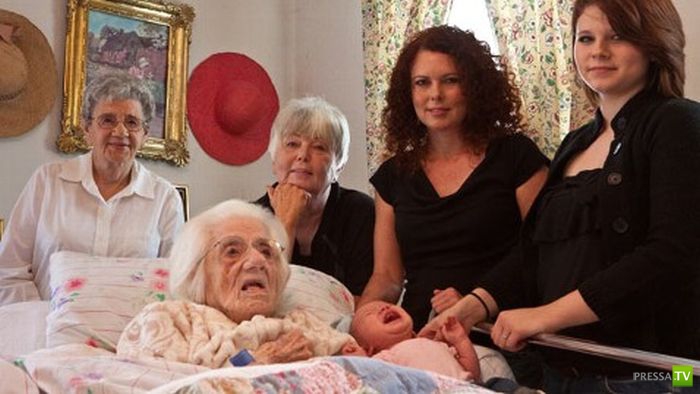 Шесть поколений дочерей (4 фото)