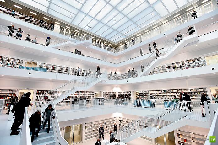 Библиотека будущего в Штутгарте (8 фото)