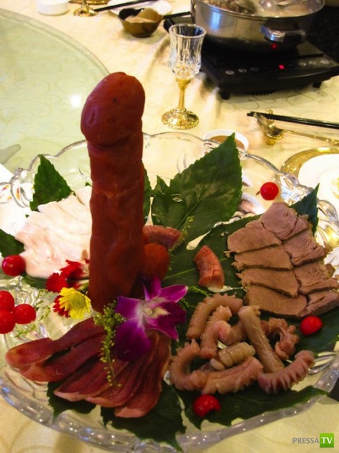 Премудрости китайской кулинарии - деликатесы из пенисов животных (3 фото) Премудрости китайской кулинарии - деликатесы из пенисов животных (3 фото)