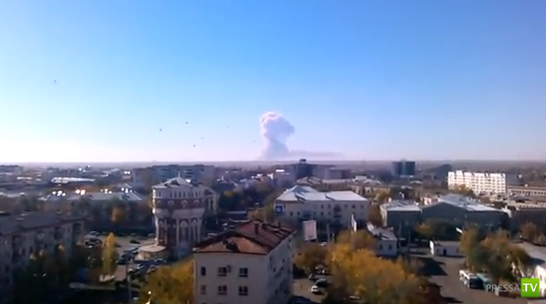 Взрывы на складах Донгузского полигона в 40 км от Оренбурга...