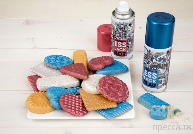 Цветная еда - пищевой аэрозоль “Food Finish” (6 фото)