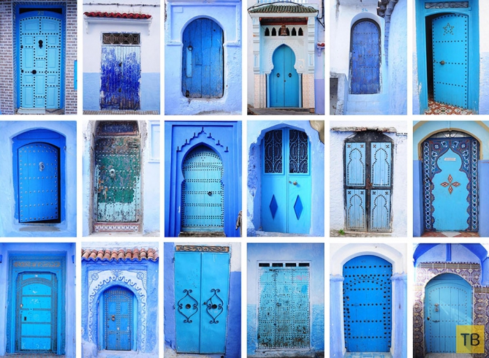 Прогулка по синему городу Шефшауен в Морокко (18 фото)