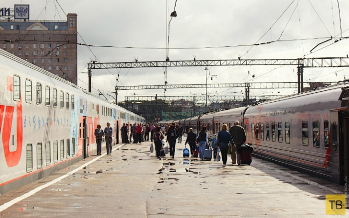 Двухэтажный поезд "Москва — Адлер" (31 фото)