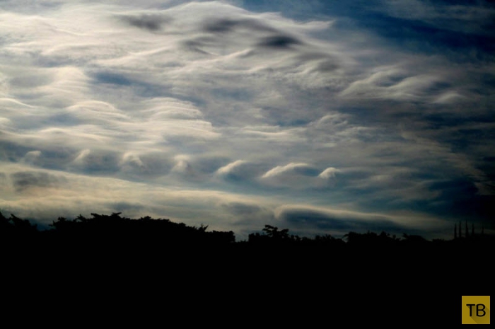 Необычные облака – неустойчивость Кельвина-Гельмгольца (11 фото + видео))