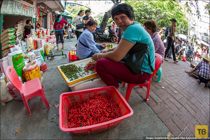 Торговля на коленках в Китае (17 фото)