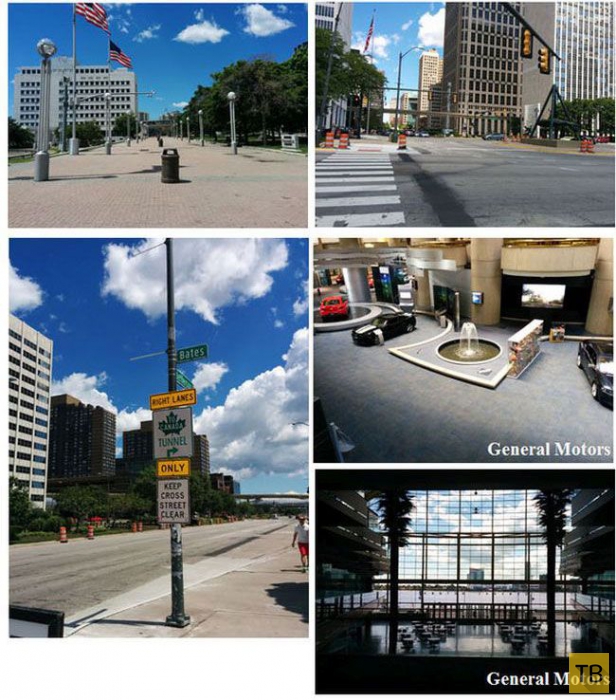 Как живется в современном американском городе - Детройт (13 фото)
