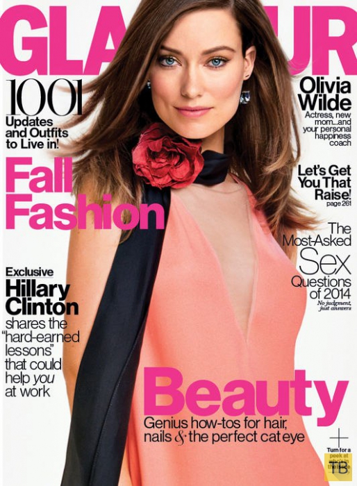 Кормящая грудью Оливия Уайлд для Glamour US Sept 2014  (6 фото)