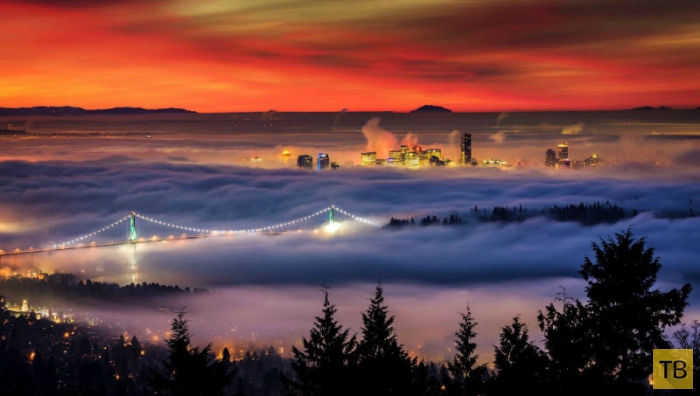 Города мира в тумане (10 фото)