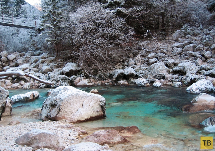 Бирюзовая река Соча (8 фото)