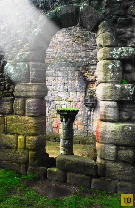 Фаунтейнс - руины древнейшего Аббатства, входящие в список всемирного наследия ЮНЕСКО (7 фото)