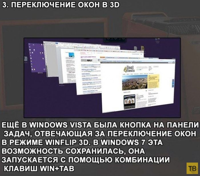 Комбинации клавиш и полезные функции в ОС Windows 7 (10 фото)