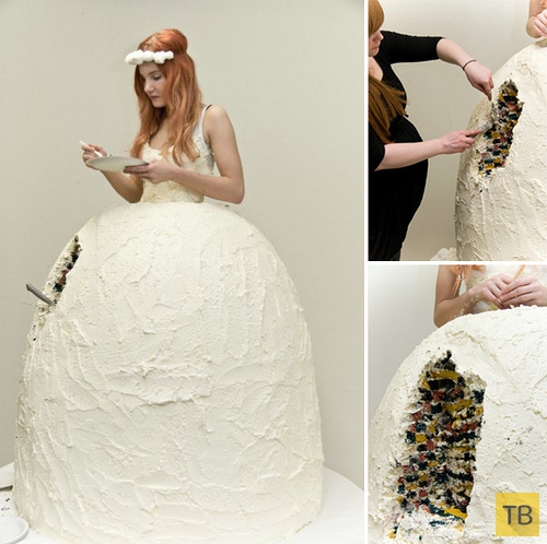 Самые экстравагантные свадебные платья (20 фото)