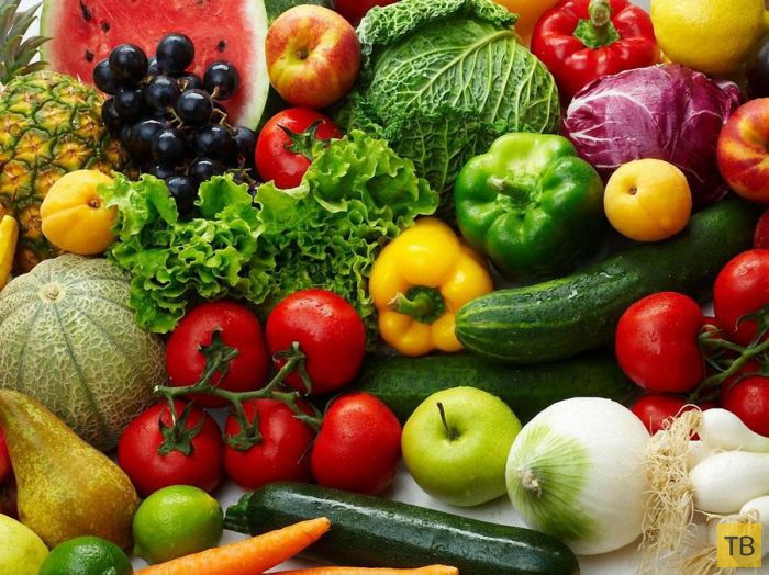 По цвету фруктов и овощей можно определить их полезные свойства (7 фото)
