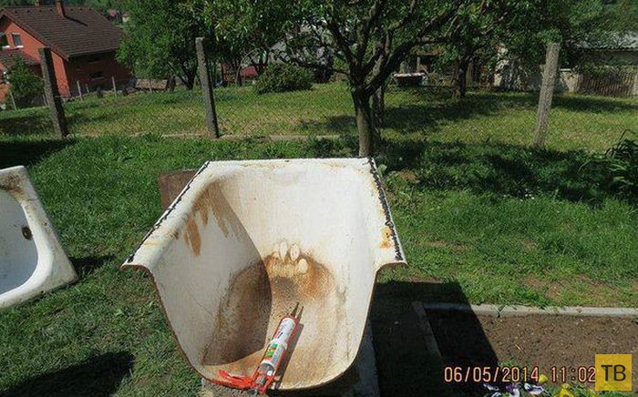 Хлебопечка из старой ванны своими руками (7 фото)