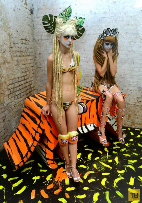 Модели Get Wild at London Fashion Week весна-лето 2015 (14 фото)