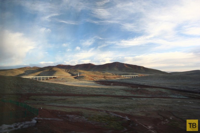 Цинхай-Тибет: самая высокая железная дорога в мире (8 фото)