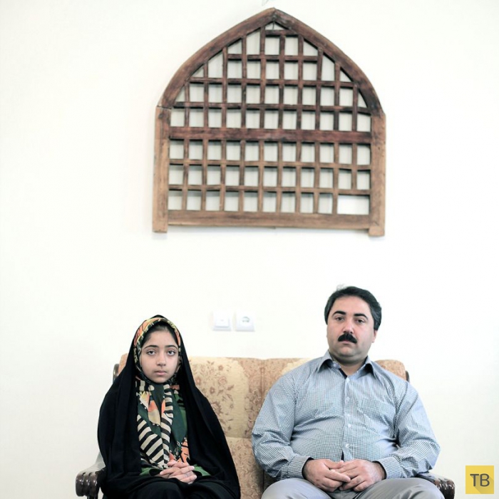 Иранские отцы и их дочери (9 фото)