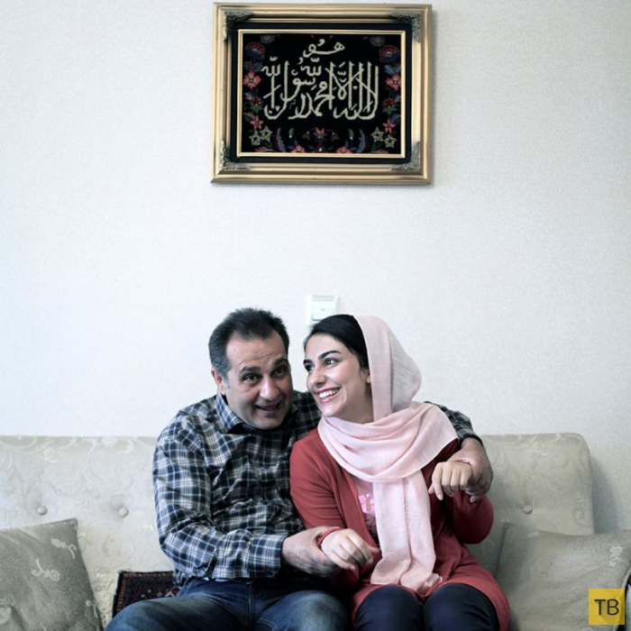 Иранские отцы и их дочери (9 фото)