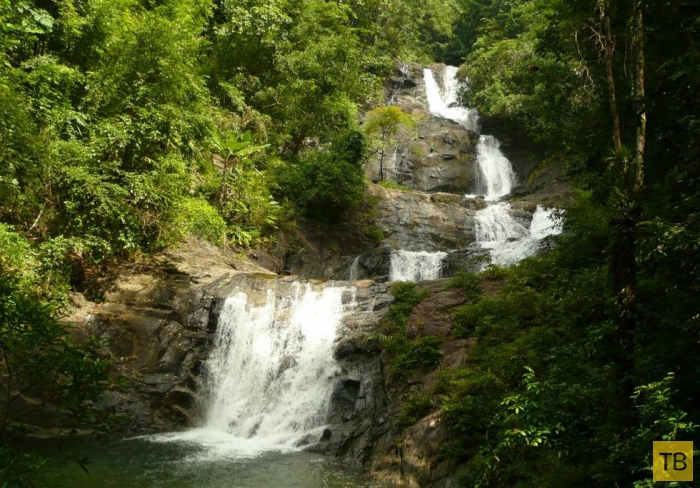 Водопад Лампи - один из самых популярных водопадов в Таиланде (9 фото)