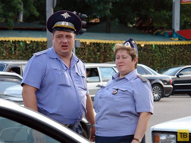 Забавные фотографии сотрудников российской милиции (18 фото)
