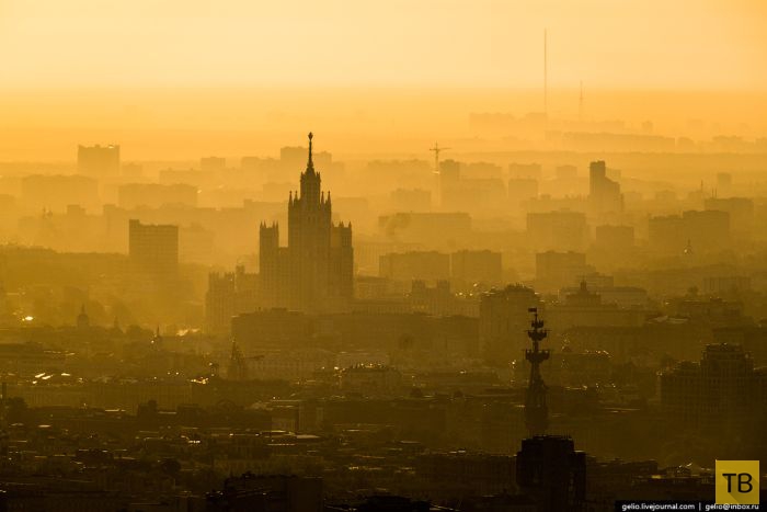 Москва с высоты птичьего полета (66 фото)