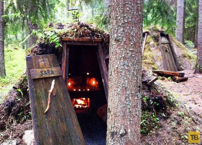 Лесной отель "Kolarbyn Eco-Lodge" в Швеции (19 фото)