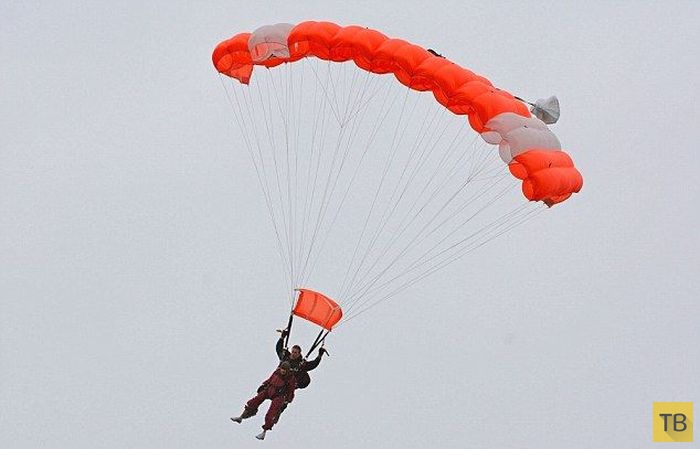 100-летний юбилей американка отметила прыжком с парашютом (8 фото)
