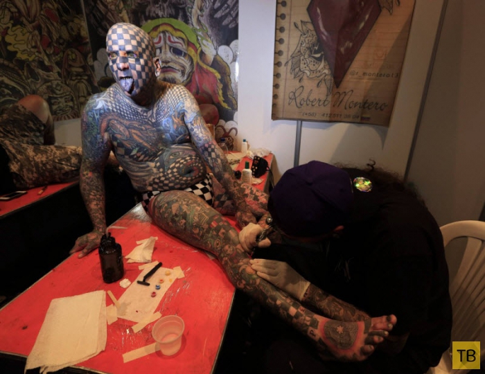 VIII международный съезд татуировщиков в Колумбии (10 фото)